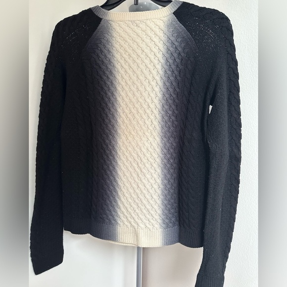 Vince Ombré Black, Gray, Cream Sweater, Size Small - Picture 2 of 4